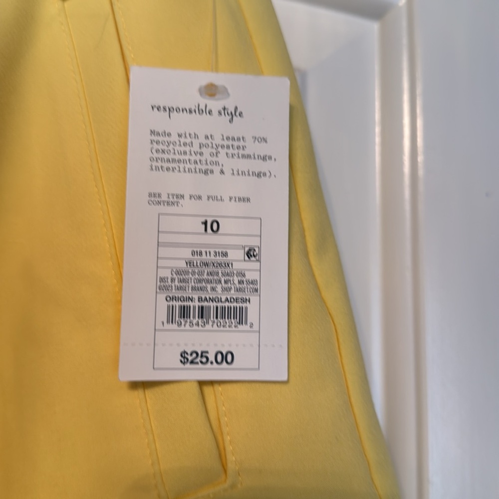 a new day Yellow Women's Bermudas - Picture 2 of 3